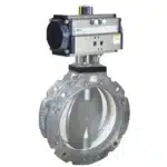 Pneumatic Actuator Operated Butterfly Valve For Cement with Both Side Flange Aira CMD 4" to 12"