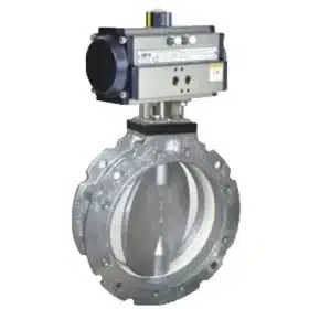 Pneumatic Actuator Operated Butterfly Valve For Cement with Both Side Flange Aira CMD 4" to 12"