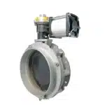 Pneumatic Cylinder Operated Butterfly Valve for Cement with One side Flange and one side Collar 4" to 12"