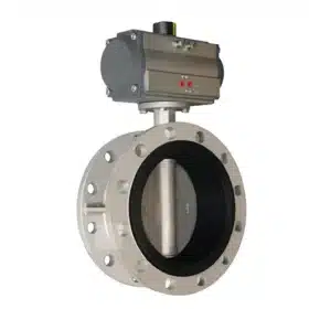 Pneumatic Actuated Butterfly Valve with Double Flange Aira DFW PN-10 3" to 12"