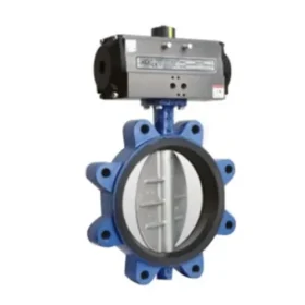 Pneumatic Actuated Lug Type Butterfly Valve Aira FLB PN-10 1" to 12"