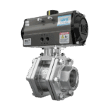 High Pressure Ball Valve SS 316 Pneumatic Actuated upto 150KG/Cm2 Screwed End Aira HBA / 2WOG 1/2" to 1"