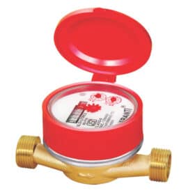Kranti Water Meter B Class Single Jet KBS Brass Body 15mm