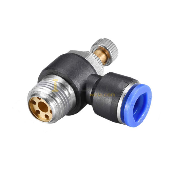 Pneumatic Flow Control Valve push in type for PU Pipe