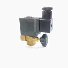 Brass Steam Solenoid Valve for Laundry with Knob Techno DL6K 1/4"