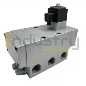 Schrader Type Poppet Single Solenoid Valve 5/2 Way