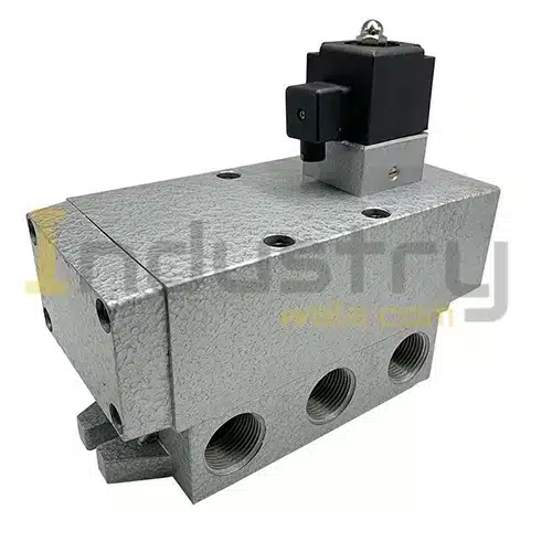 Schrader Type Poppet Single Solenoid Valve 5/2 Way