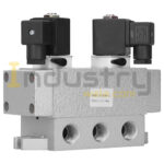 Schrader Type Poppet Double Solenoid Valve 5/2 Way Techno K25-D2H 1/4" to 1"