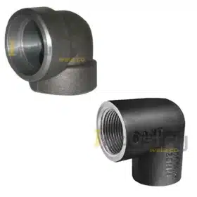 CS Forged Elbow 1000 Lbs 3000 Lbs Screwed End Socket Weld