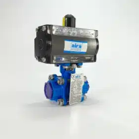 Aira Pneumatic Actuator CS Ball Valve Screwed End 1/2" to 6"