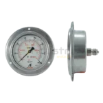 Pressure Gauge Bourdon Type All SS 4" Dial Back Connection