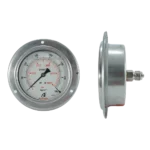 Pressure Gauge Glycerin Filled Bourdon Type All SS 6" Dial Eccentric Back Connection