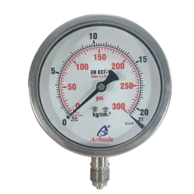 Pressure-gauge-4-inch-dial-21kg-bottom-connection