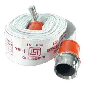 Hose Pipe RRL Type-A ISI marked with SS Heavy Couplings for Fire Fighting