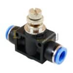 Push in Pneumatic Flow Control Valve for PU Pipe